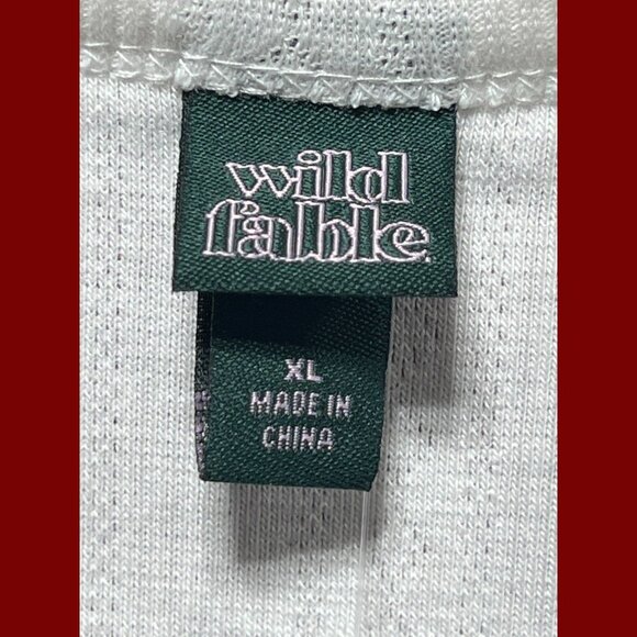 Wild Fable - Women's Long Sleeve Pointelle T-Shirt - White - Extra Large - Picture 10 of 13